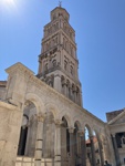 Der Turm der Kathedrale von Split - ehemaliges Mausoleum.